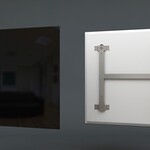 2x Infrarood paneel glas 60 x 60 cm, Ecosun, Type GS, Zwart, 2025